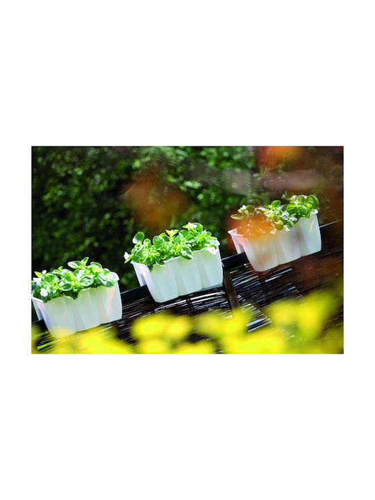 Prosperplast Ghiveci de Flori din Plastic Alb White