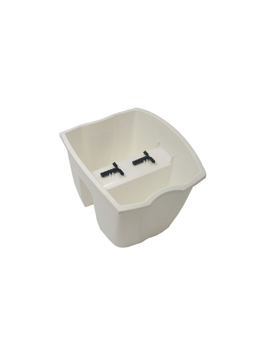 Prosperplast Ghiveci de Flori din Plastic Alb White