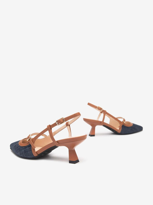 Leder Pumps Hellblaue