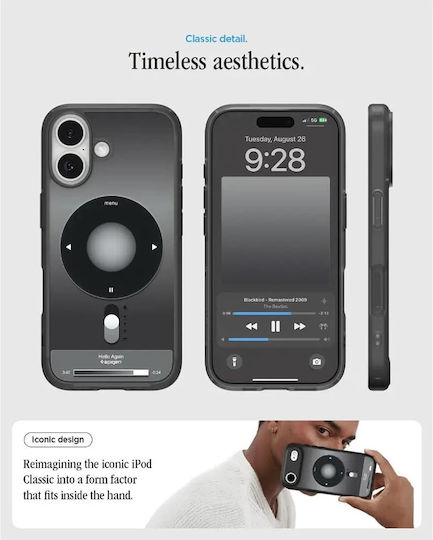 Spigen Ultra Hybrid Magfit Classic Back Cover Σιλικόνης Μαύρο (iPhone 17)