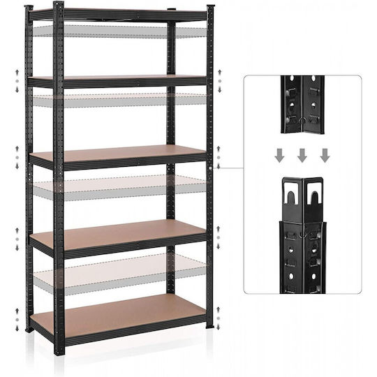 Elenzo Dexion Regal 90x40x180cm mit 5 Regalen