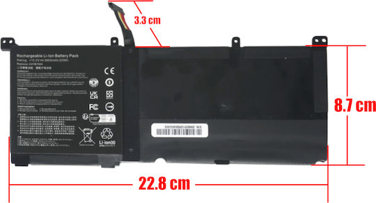 Съвместима Батерия за Asus Zenbook / ROG Asus Zenbook N501vw Rog G501vw Ux501vw G60v N501jw-1a