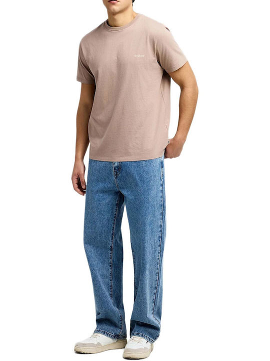 Funky Buddha Kurzarm T-Shirt Braune Funky Buddha Kurzarm T-Shirt Braune