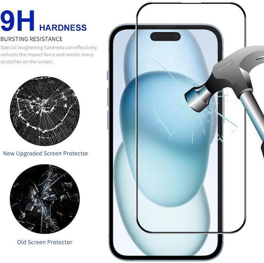 Enkay Full Face Tempered Glass (iPhone 15)