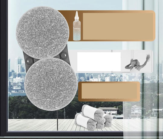 Resteq Fenstersauger Roboter mit Batterie