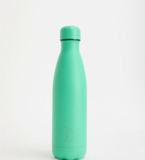 Chilly's Original All Matte Monochrome Μπουκάλι Θερμός Ανοξείδωτο BPA Free 500ml Apple