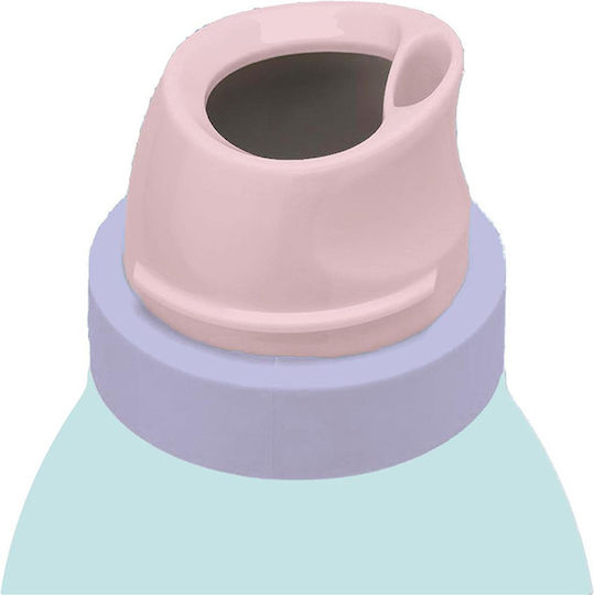 Must Team Μπουκάλι Θερμός Ανοξείδωτο 500ml ΑΝΟΞΕΙΔΩΤΟ MUST TEAM ΠΑΣΤΕΛ ΜΠΛΕ ΜΕΝΤΑΣ