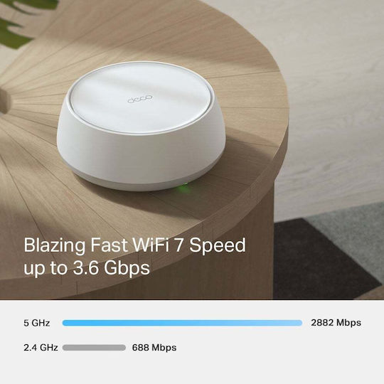 TP-LINK Deco BE25 v1 Access Point with Mesh Wi-Fi 7 Dual Band (2.4 & 5GHz) Single Kit