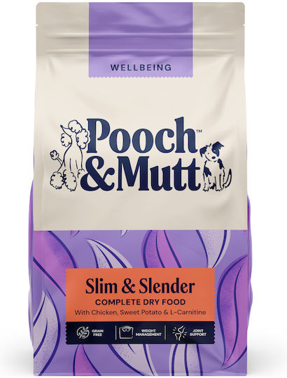 Pooch & Mutt Slim & Slender 10kg Dry Food Diet for Adult Dogs with Chicken