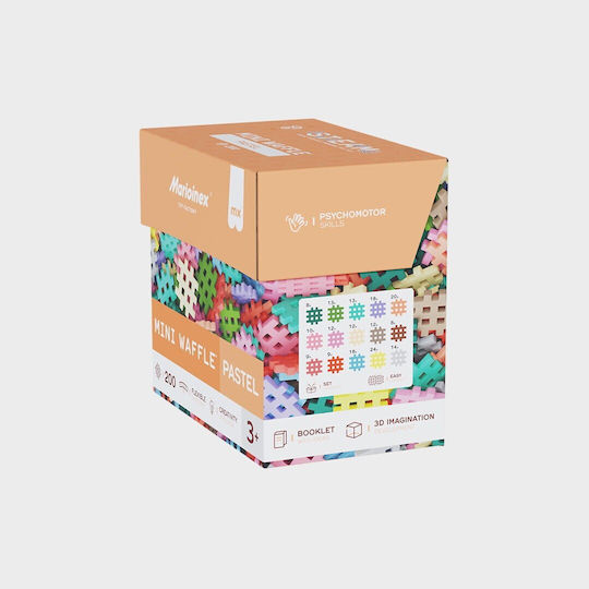 Marioinex Building Blocks Mini Waffle Pastel 200 Pieces