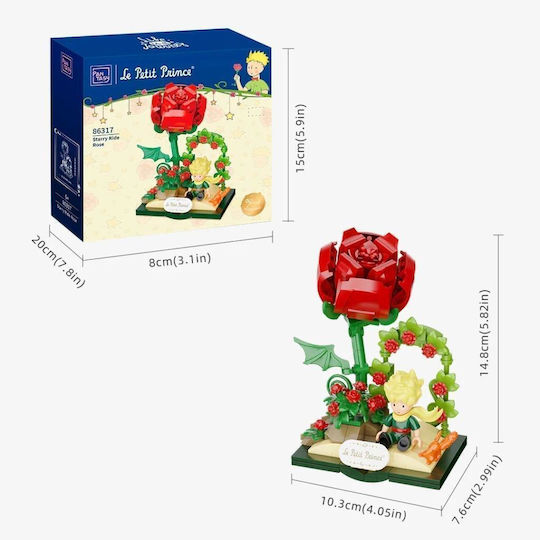 Pantasy Bausteine The Little Prince - Starry Ride Rose für 6+ Jahre 196Stück