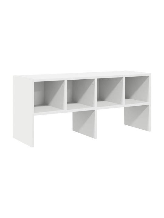 Entry Furniture with Shoe Rack & Wardrobe White 89.5x30x40cm