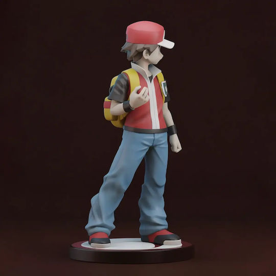 Figurină Trainer Red Pokemon V2 Digitală 3D Tipărită 7 6 Cm 1:24
