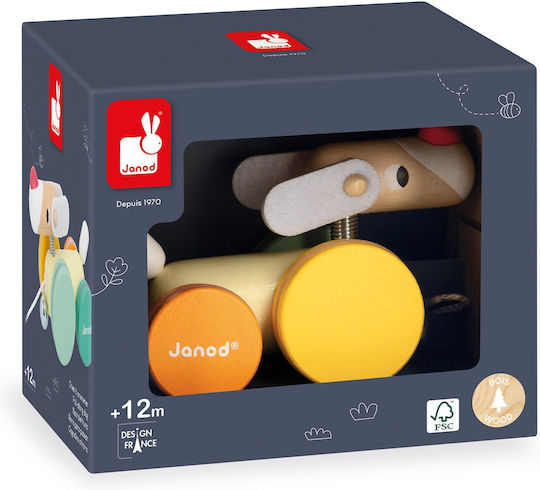 Janod Pull Along Wooden Toy for 12+ Months