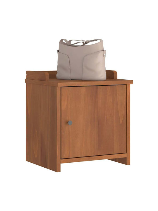 Έπιπλο Εισόδου με Παπουτσοθήκη & Παγκάκι Καφέ 45x40x50εκ.