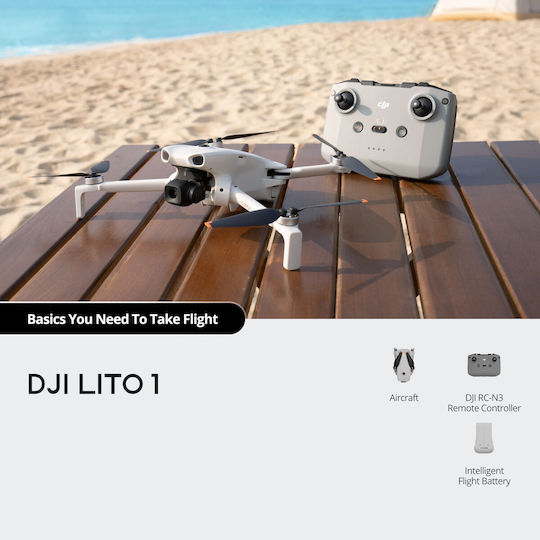 DJI Lito 1 (Стандартно) Мини Дрон 2,4 GHz / 5.2 GHz / 5,8 GHz с 4K Камера 60fps Съвместим с FPV Очила