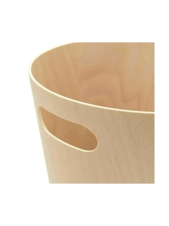 Umbra Woodrow Office Wooden Waste Bin 7.5lt Beige 23x22.9x28cm