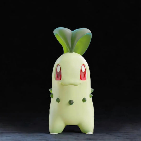 Φιγούρα Life Size Chikorita Pokemon 3d Εκτυπωμένη-7 6 Cm 1:24