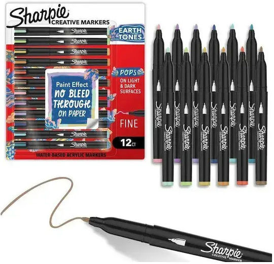 Sharpie Ακρυλικός Μαρκαδόρος Earth Tones