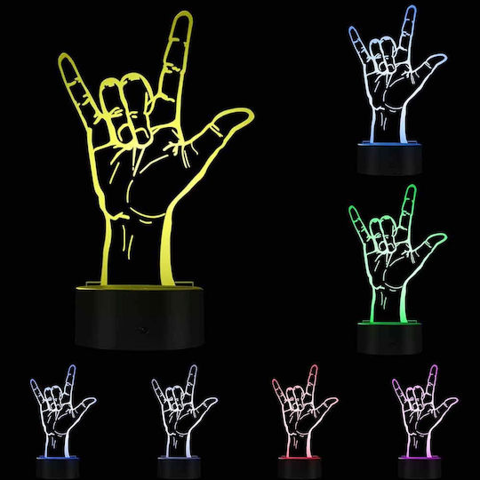 Διακοσμητικό Φωτιστικό LED RGB 3x3εκ.