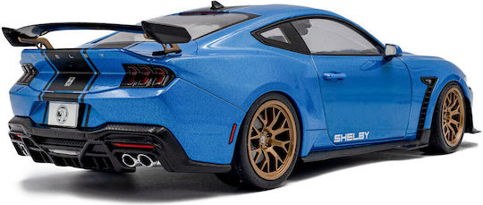1/18 Shelby Mustang Super Snake 2025 Grabber Blue Metallic W Black Stripe