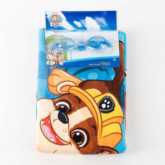 Paw Patrol Handtuch + Schwimmbrille Set