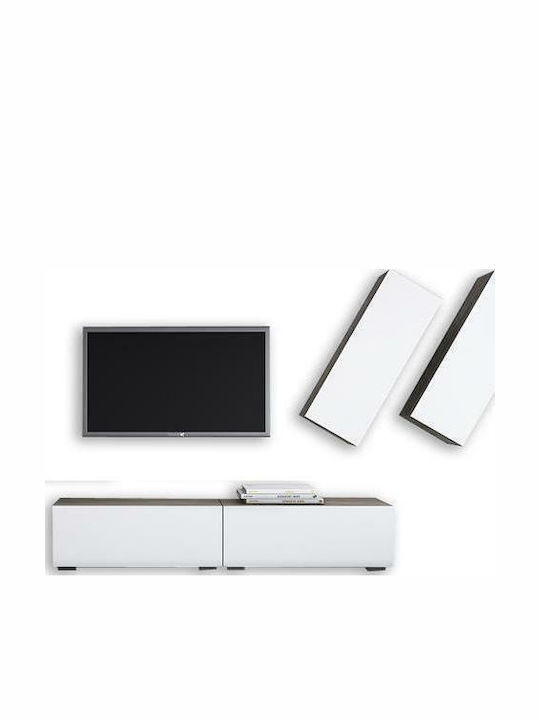 Smart No 5D Living Room TV Unit White L101xW45xH160cm