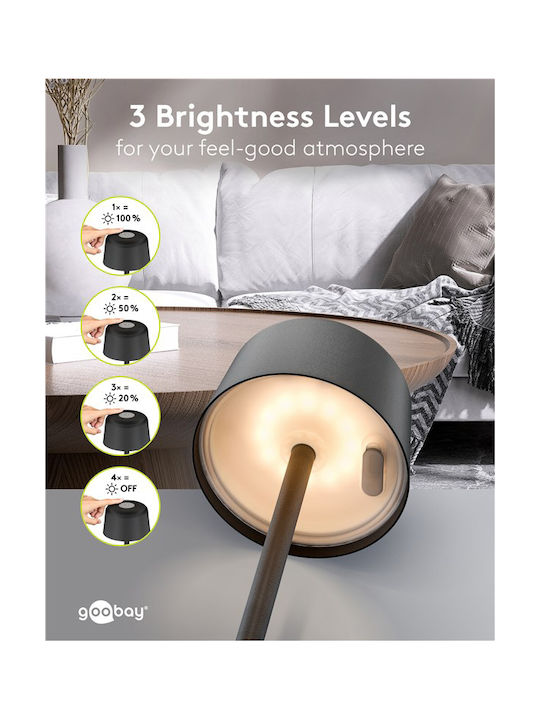 Goobay Goobay Dekoratives Tischlicht LED Warmweiß 3000K 25x25cm