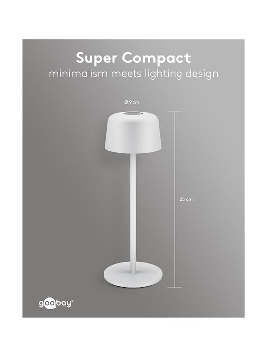 Goobay Goobay Dekorative Tischlampe LED Warmweiß 3000K 25x25cm
