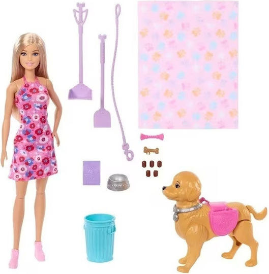 Barbie Walk & Potty Malibu Κούκλα για 3+ Ετών