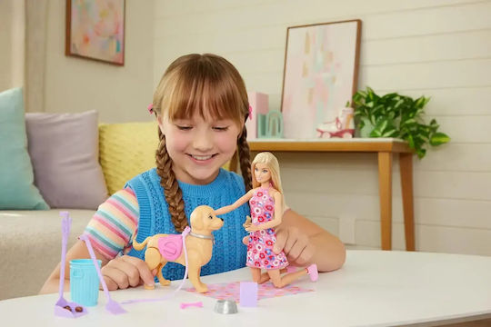 Barbie Walk & Potty Malibu Κούκλα για 3+ Ετών