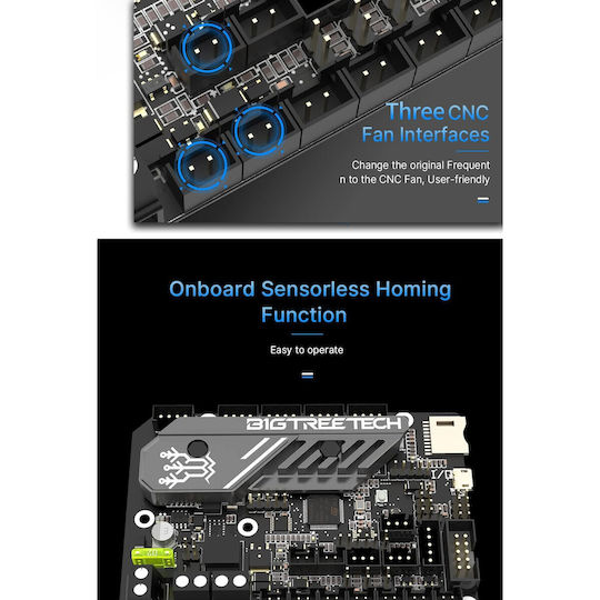 Bigtreetech Skr Mini E3 V3.0 Motherboard Integriertes Tmc2209 Uart Silent Stm32g0b1 Kompatibel mit Ender 3 3 Pro 3 V2 3D-Drucker Steuerung