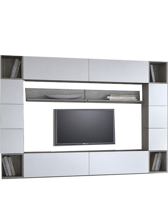 Wohnzimmer TV-Einheit Smart No 8D Weiß L272xB45xH200cm