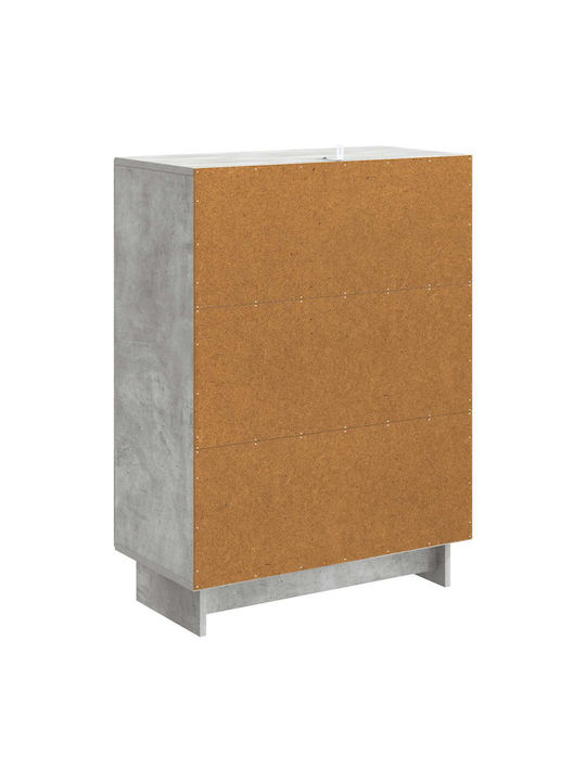 Sideboard from Wood & Metal Concrete Gray 66x34.5x90cm