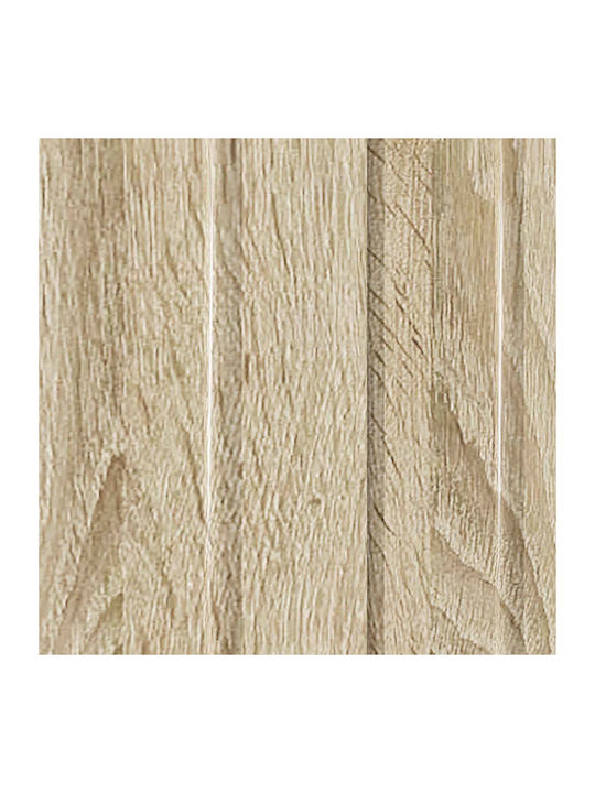 Sideboard aus Holz & Metall Sonoma Eiche 89x34.5x82cm