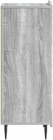 Bufet din Lemn și Metal Gri Sonoma 34.5x33x92cm