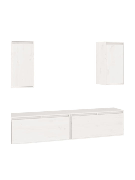 Wohnzimmer TV-Einheit Weiß L160xB30xH95cm