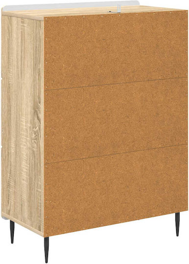 Μπουφές Ξύλινος με Συρτάρια Sonoma Δρυς 66x34.5x92cm