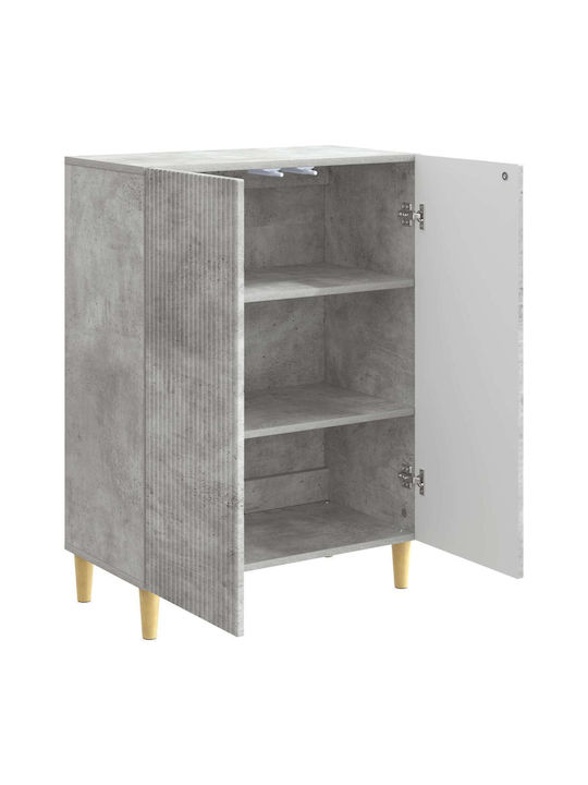 Wooden Sideboard Concrete Gray 66x34.5x90cm
