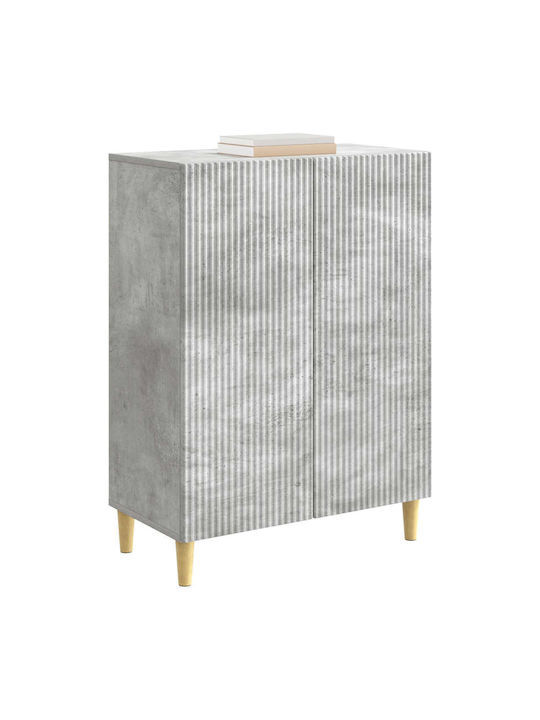 Wooden Sideboard Concrete Gray 66x34.5x90cm