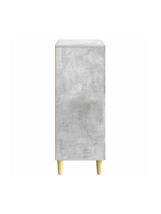Wooden Sideboard Concrete Gray 66x34.5x90cm