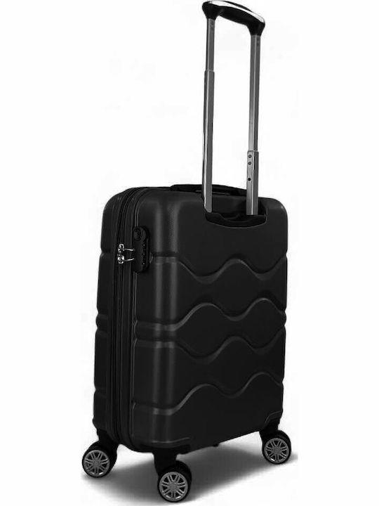 Greenwich Polo Club Cabin Hard Travel Suitcase Black with 4 Wheels Height 55cm