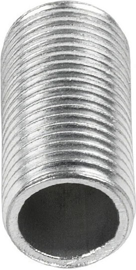 Globostar Threadedtube 77557 Metal DIY Connector Nipple M10 Thread Lighting Accessories M2 x W1 x H1cm 77557