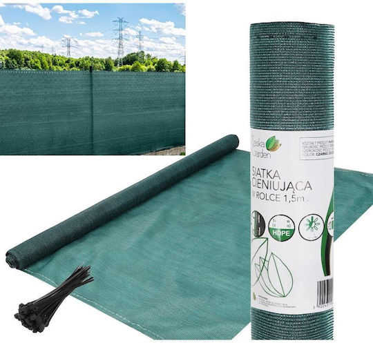 Saska Garden Διαχωριστικό Σκίασης Μαύρο σε Ρολό 1.5x2m 140gr/m²