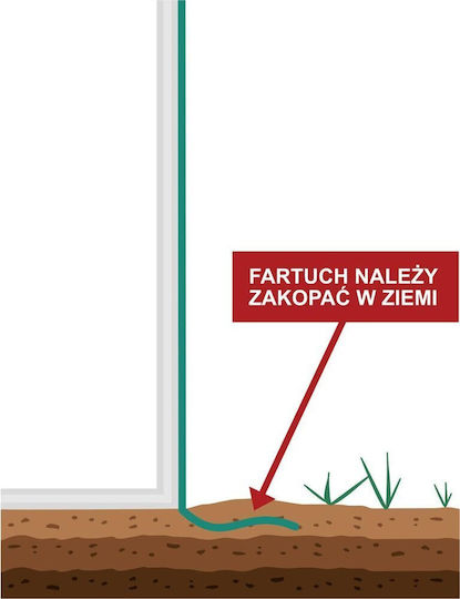 Θερμοκήπιο Ντομάτες Αγγούρια Saska Garden 200x77x168-150cm Pe Πράσινο