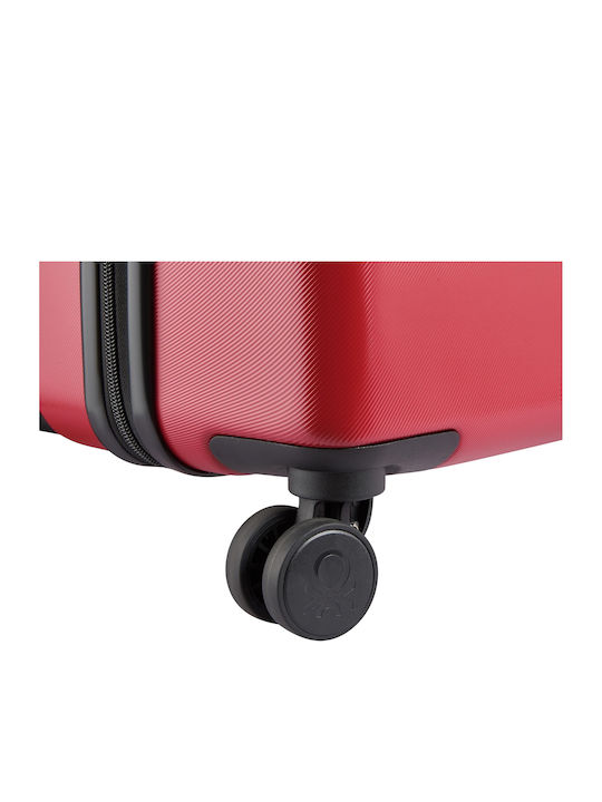 Delsey Paris X Suitcases Hard Red with 4 Wheels Set of 3 Pieces