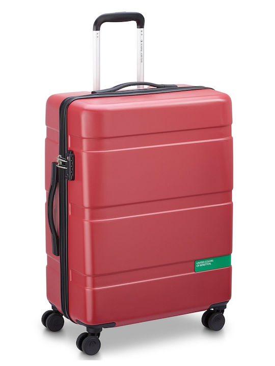 Delsey Paris X Suitcases Hard Red with 4 Wheels Set of 3 Pieces