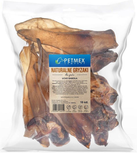 Petmex Hundeleckerlis Ohr aus Büffel 10 Stück