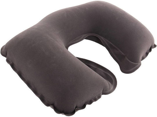 Inflatable Gray Travel Pillow