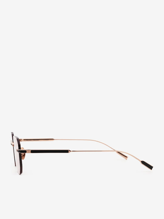 Projekt Produkt Unisex Sunglasses with Pink Metallic Frame and Pink Lens 476434